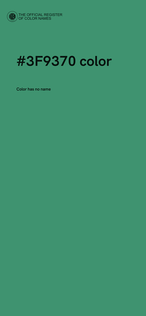 #3F9370 color image