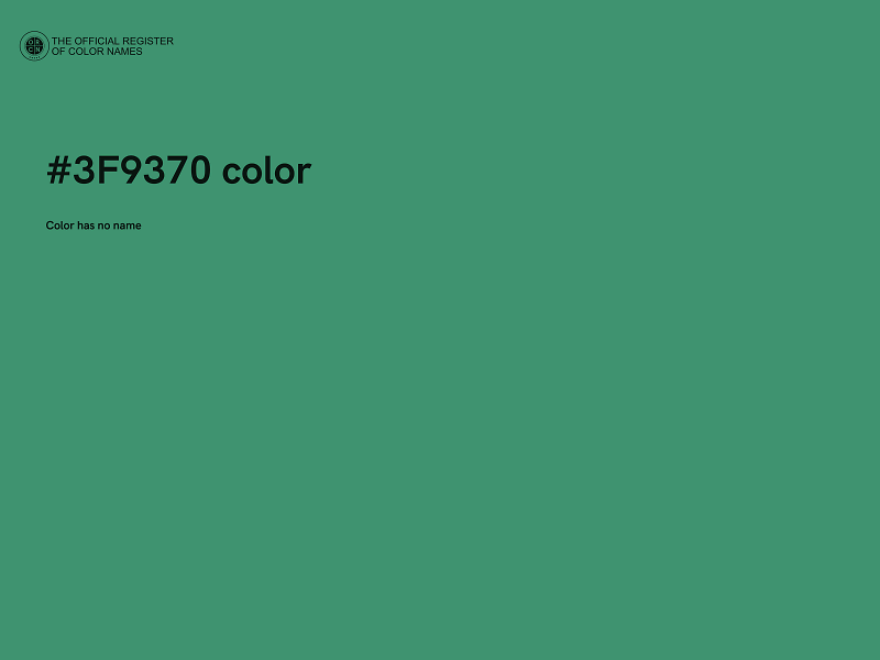 #3F9370 color image