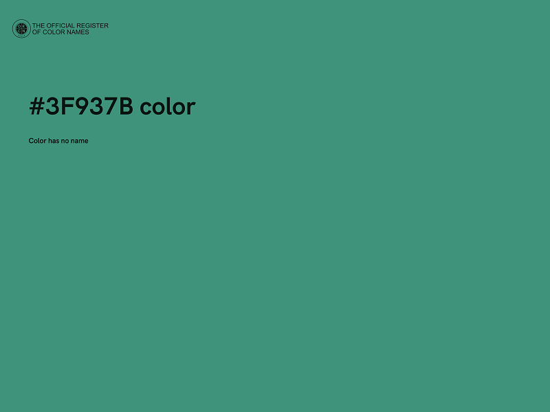 #3F937B color image