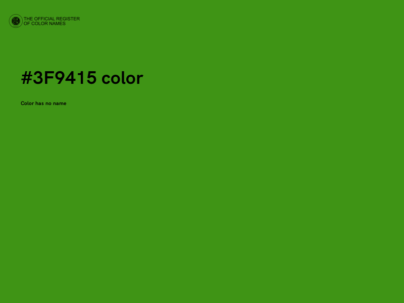 #3F9415 color image