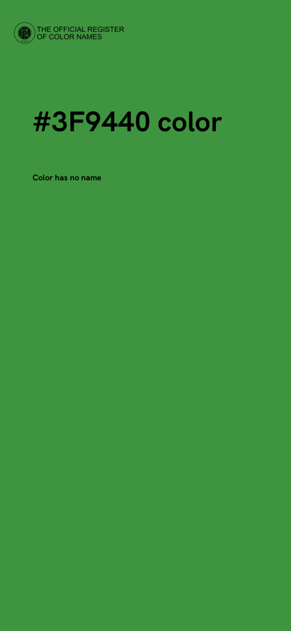 #3F9440 color image