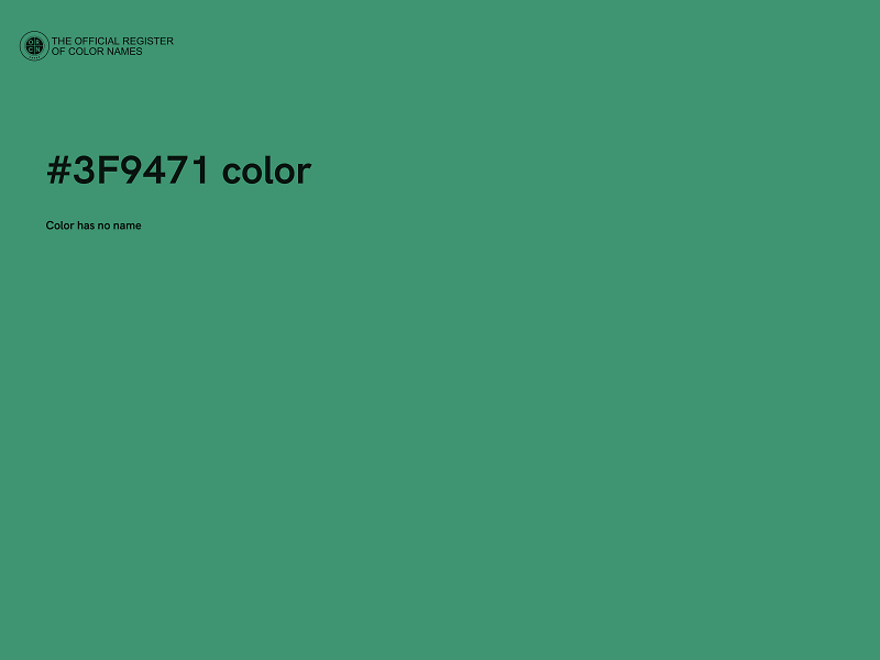 #3F9471 color image