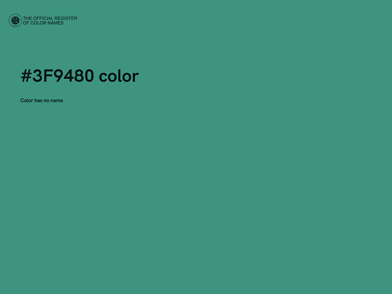 #3F9480 color image