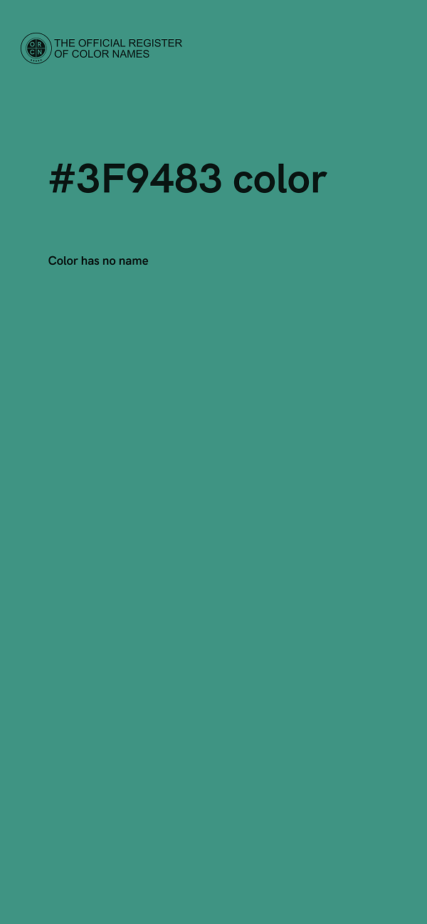 #3F9483 color image