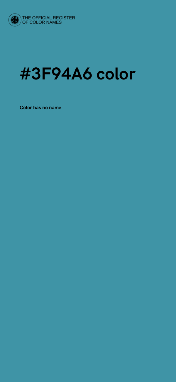 #3F94A6 color image