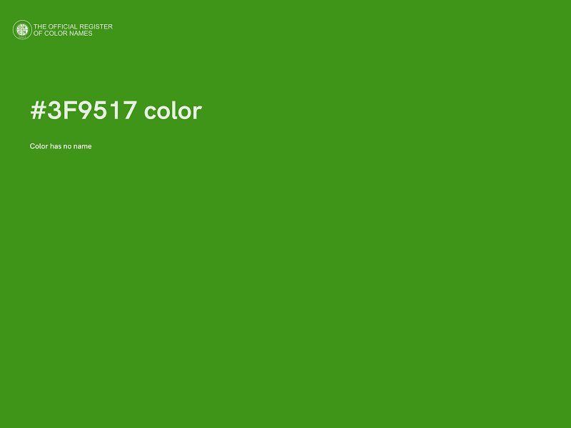 #3F9517 color image