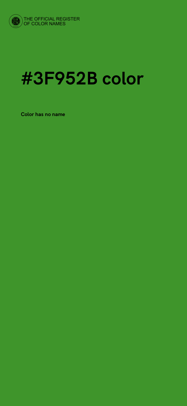 #3F952B color image