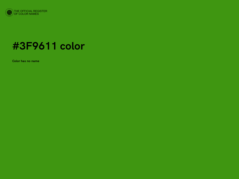 #3F9611 color image