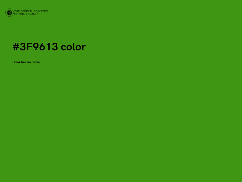 #3F9613 color image