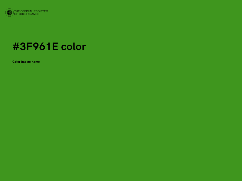 #3F961E color image