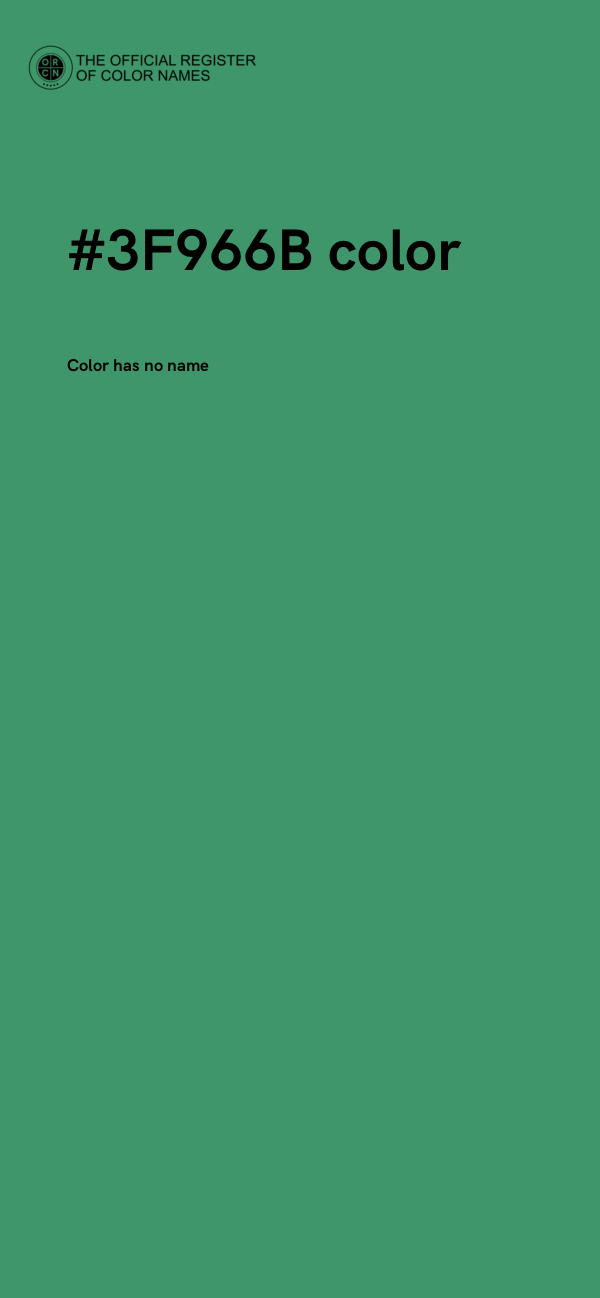 #3F966B color image