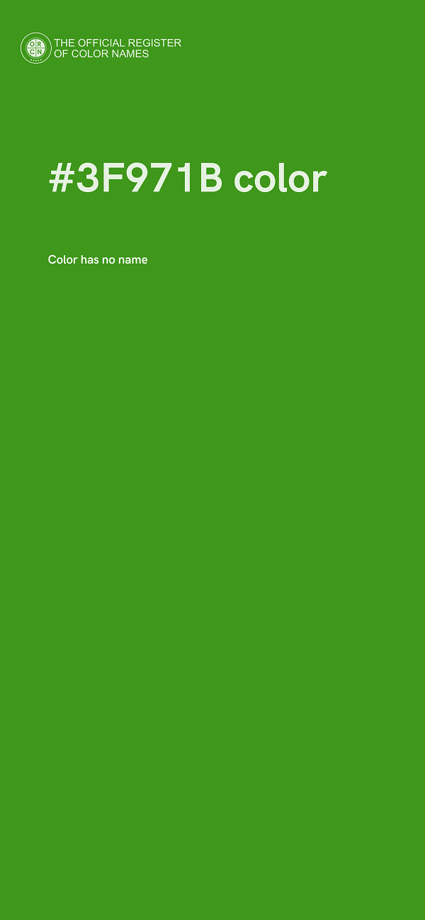 #3F971B color image