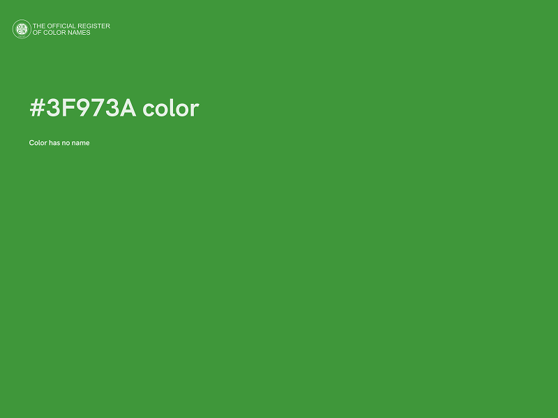 #3F973A color image