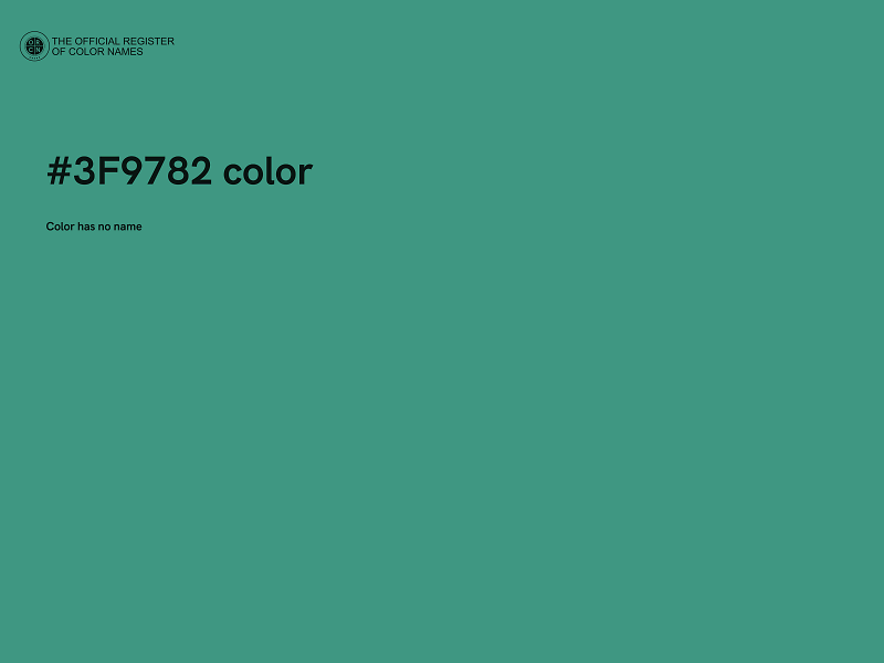 #3F9782 color image