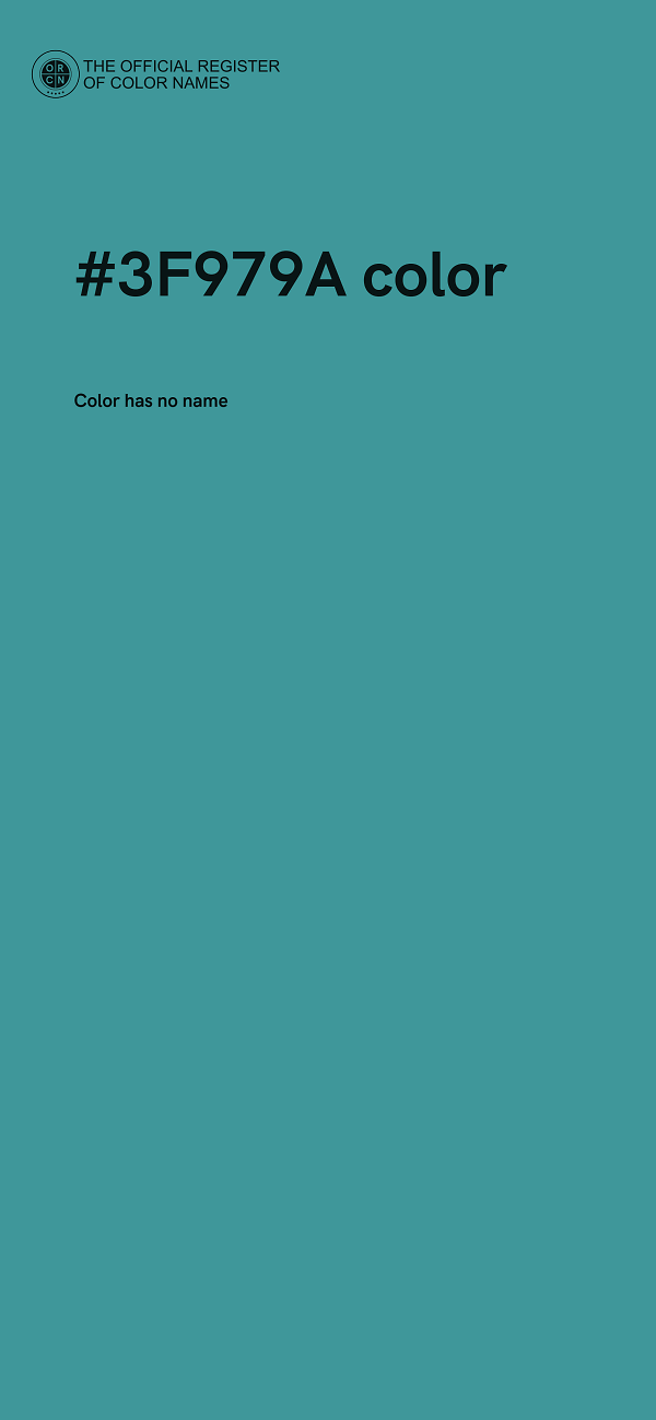 #3F979A color image