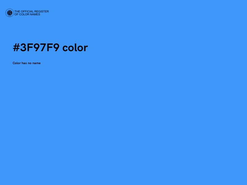 #3F97F9 color image