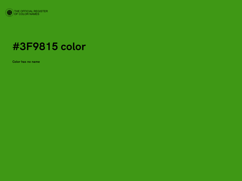 #3F9815 color image
