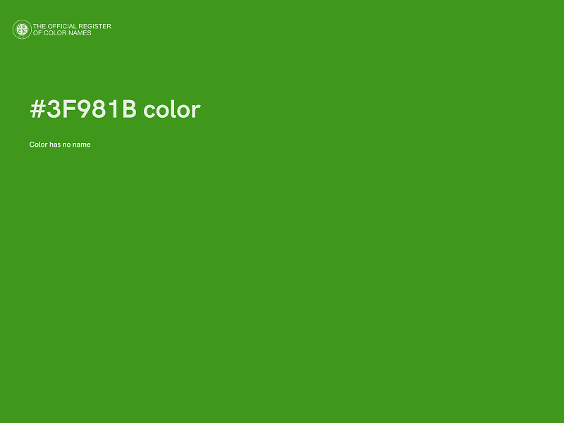 #3F981B color image