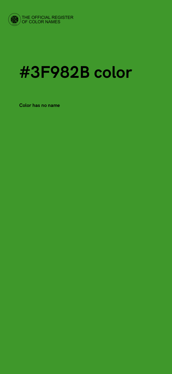 #3F982B color image