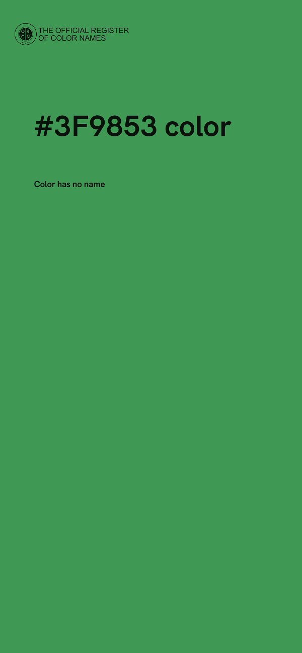 #3F9853 color image