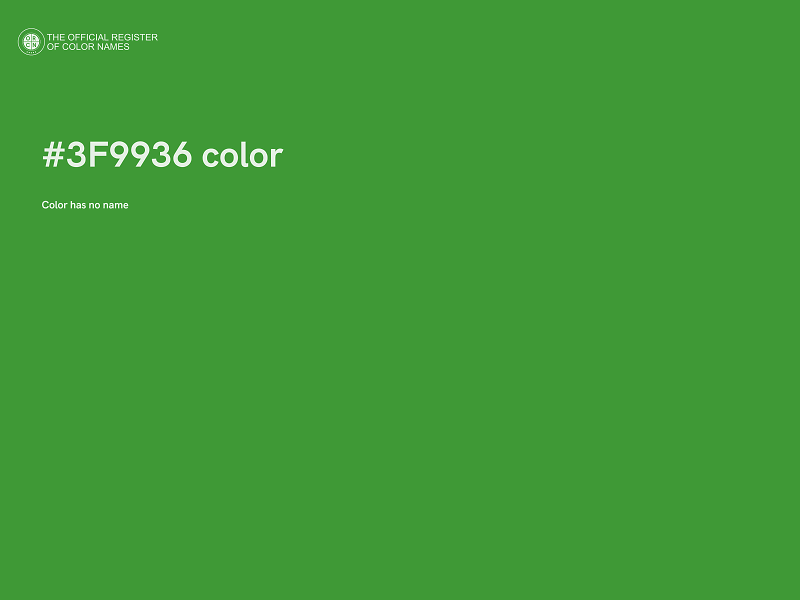 #3F9936 color image