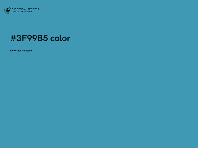 #3F99B5 color image