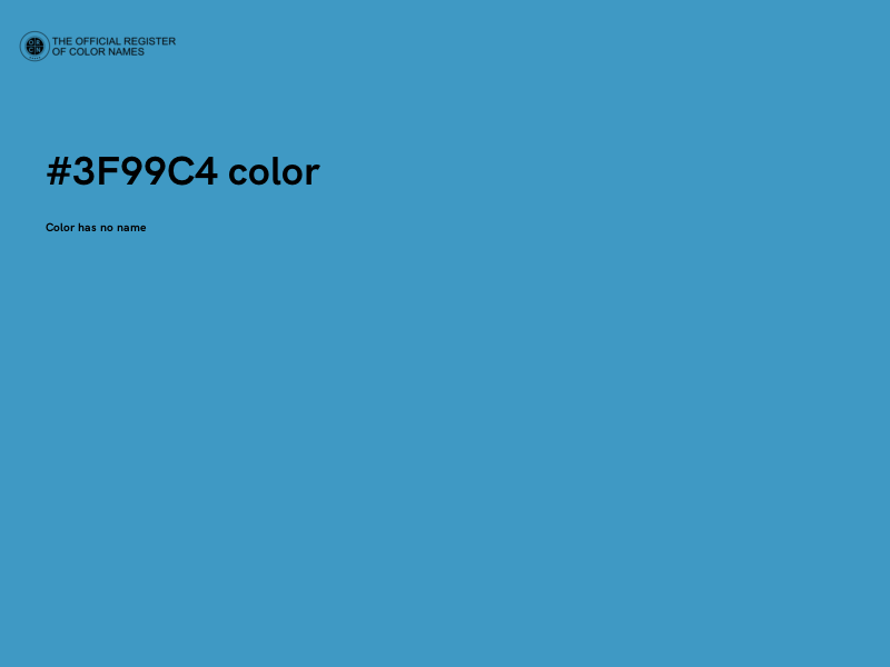 #3F99C4 color image