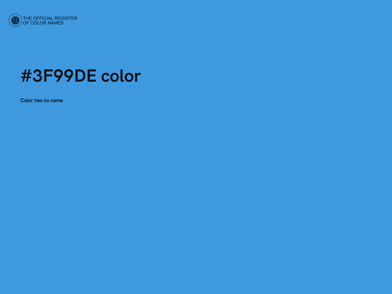 #3F99DE color image
