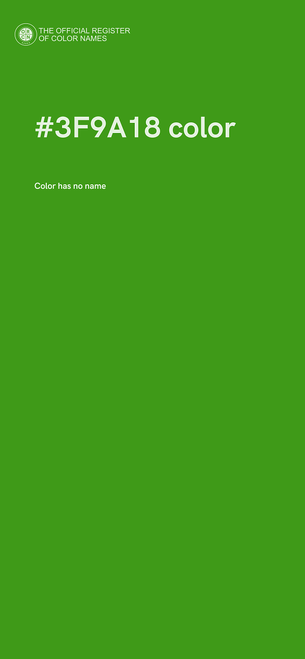 #3F9A18 color image