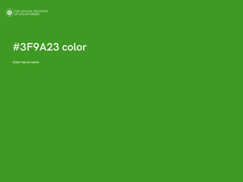 #3F9A23 color image