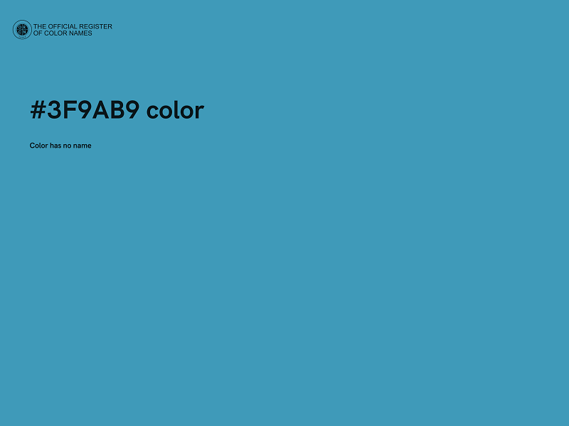 #3F9AB9 color image