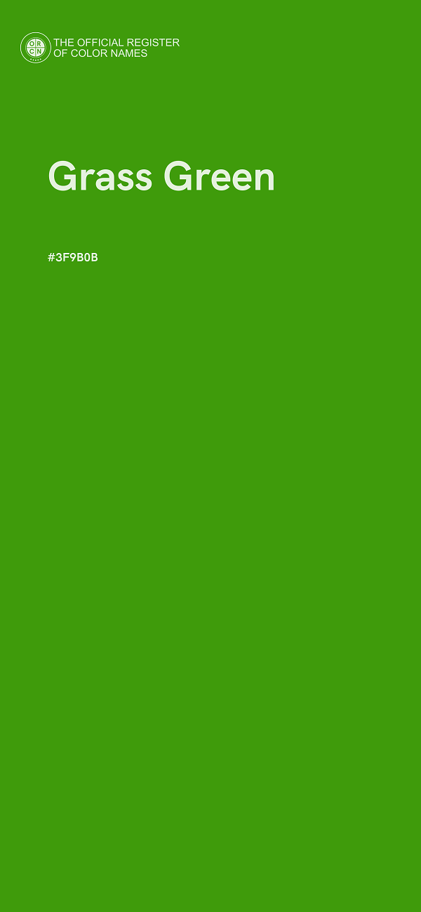 #3F9B0B - Grass Green color image