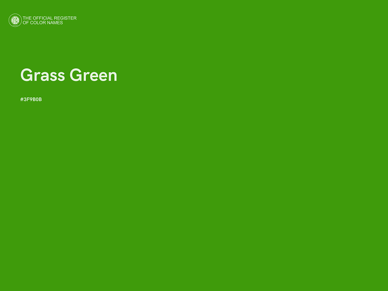 #3F9B0B - Grass Green color image