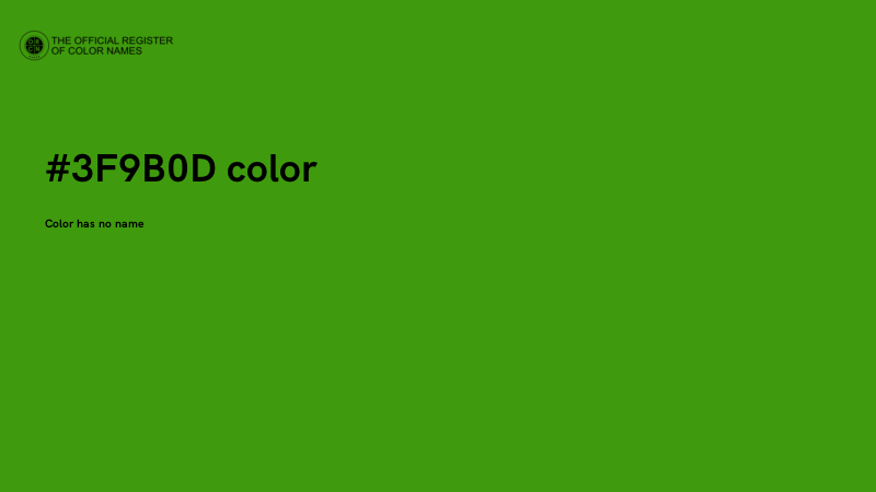 #3F9B0D color image