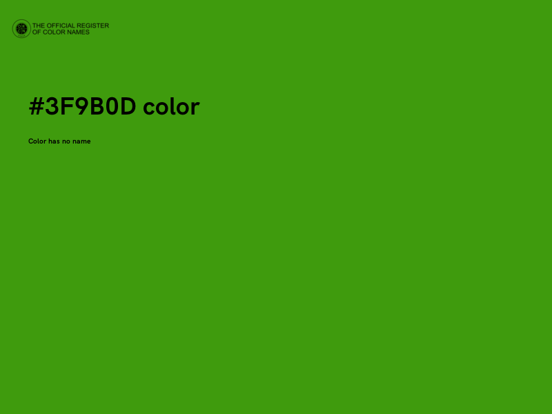 #3F9B0D color image