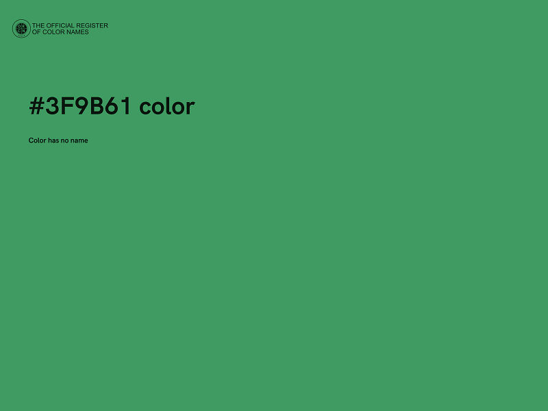 #3F9B61 color image