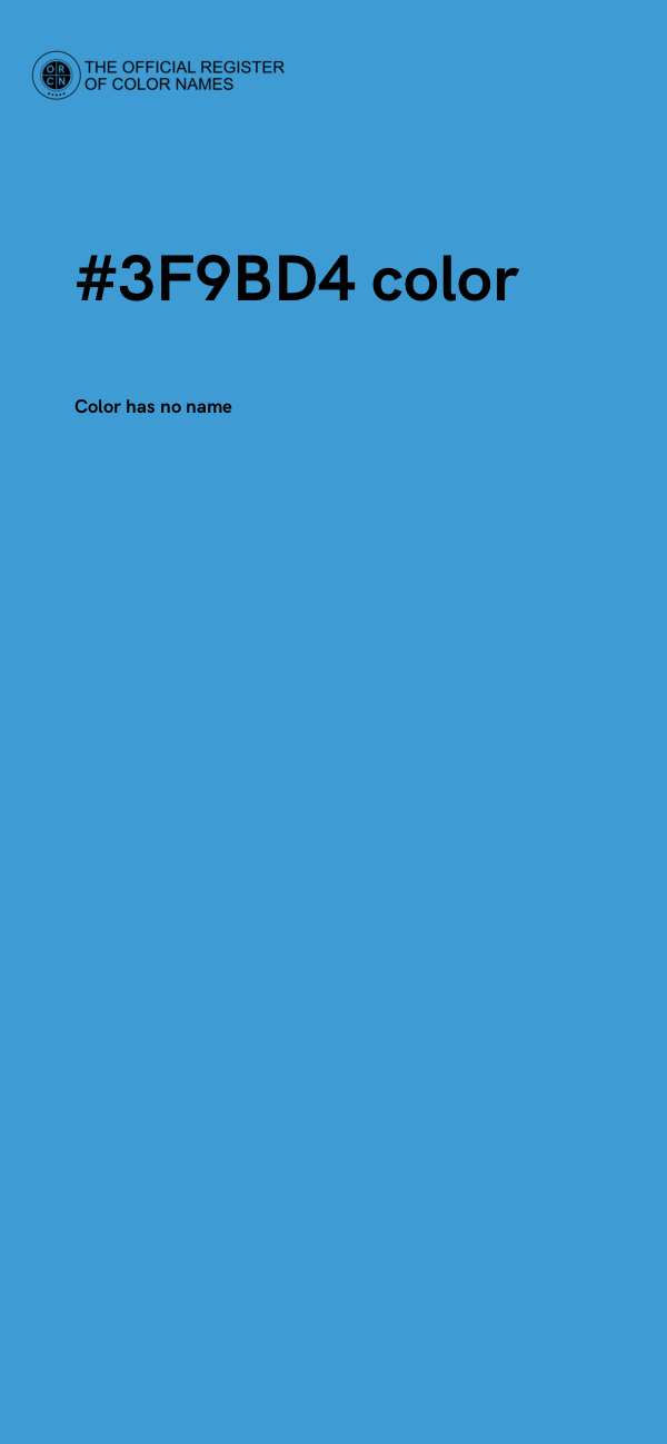#3F9BD4 color image