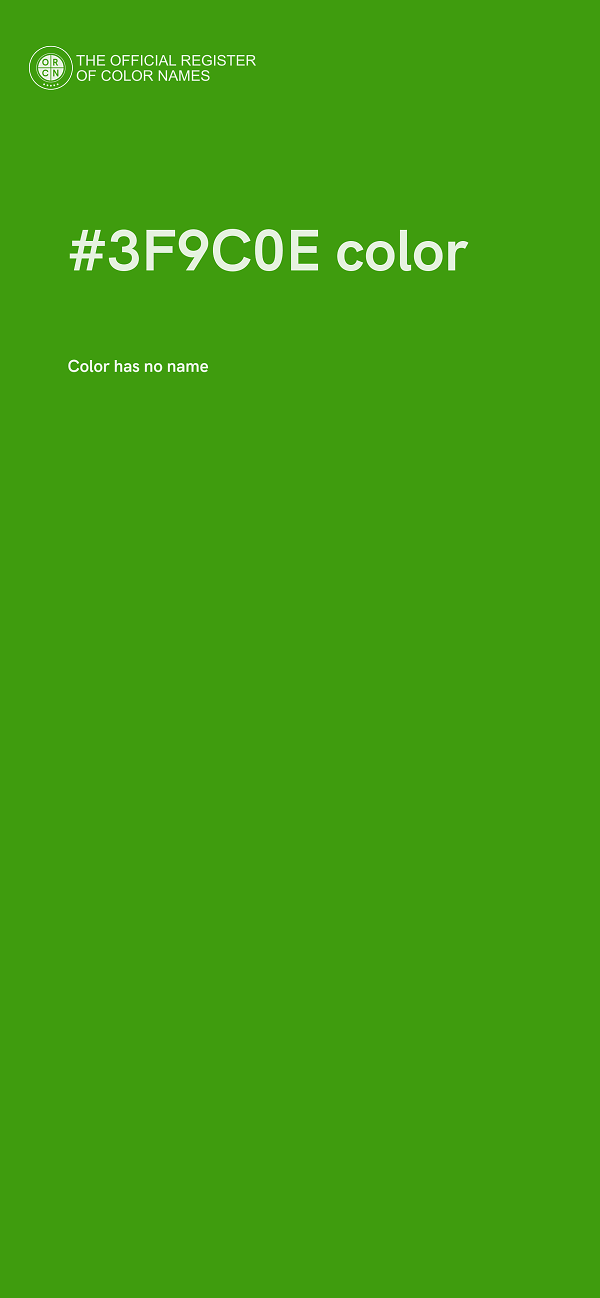 #3F9C0E color image