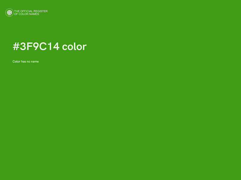 #3F9C14 color image