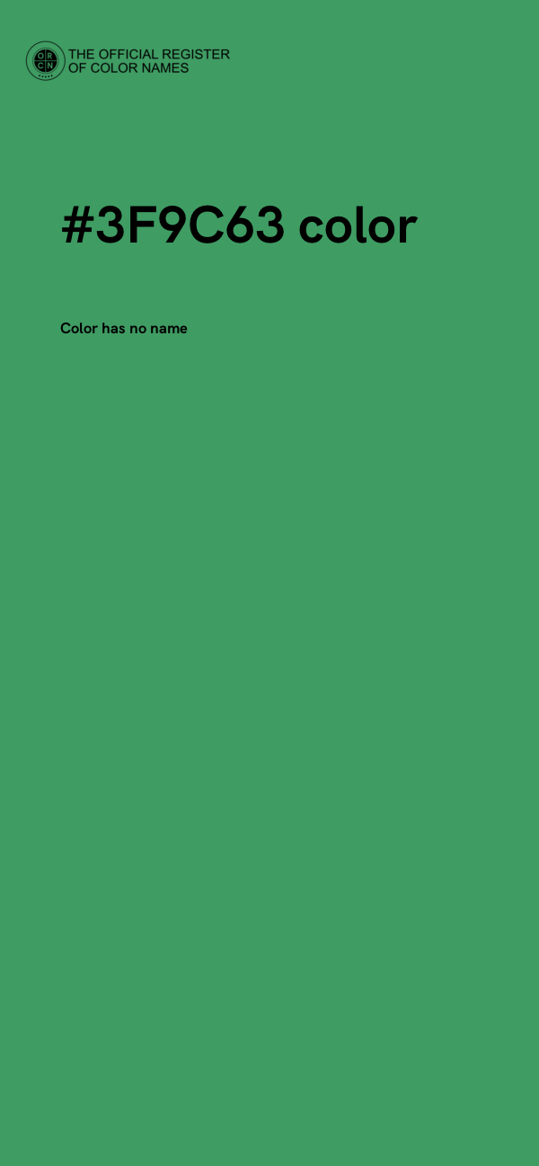 #3F9C63 color image
