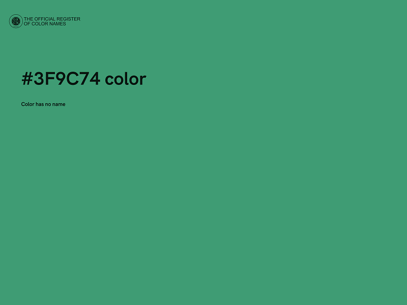#3F9C74 color image