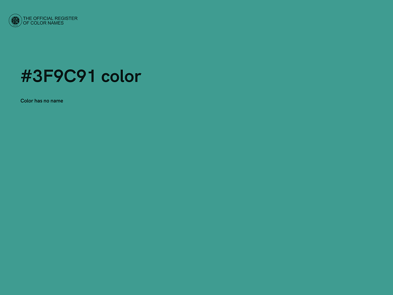 #3F9C91 color image