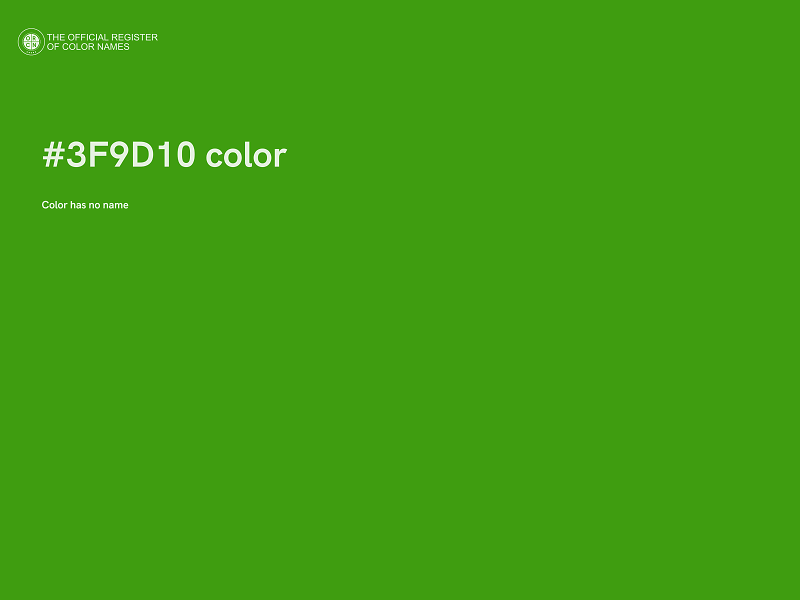 #3F9D10 color image