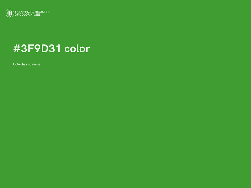 #3F9D31 color image