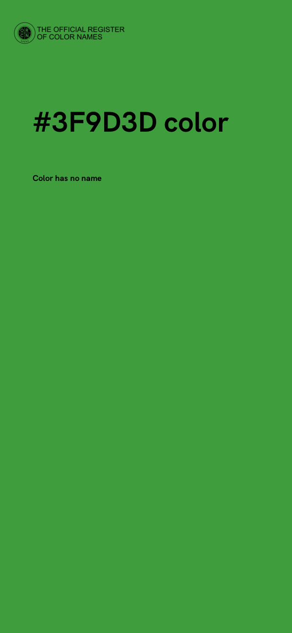 #3F9D3D color image