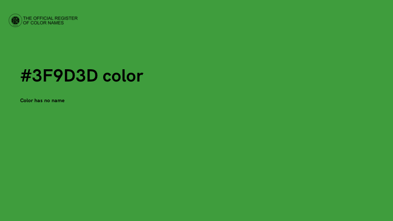 #3F9D3D color image