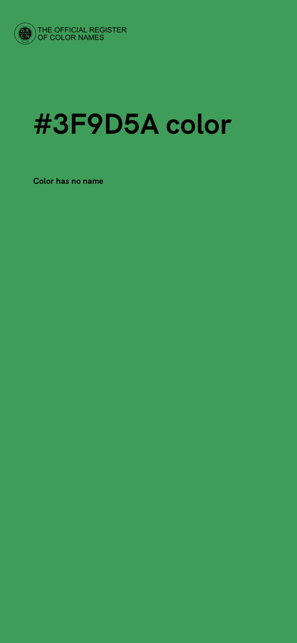 #3F9D5A color image
