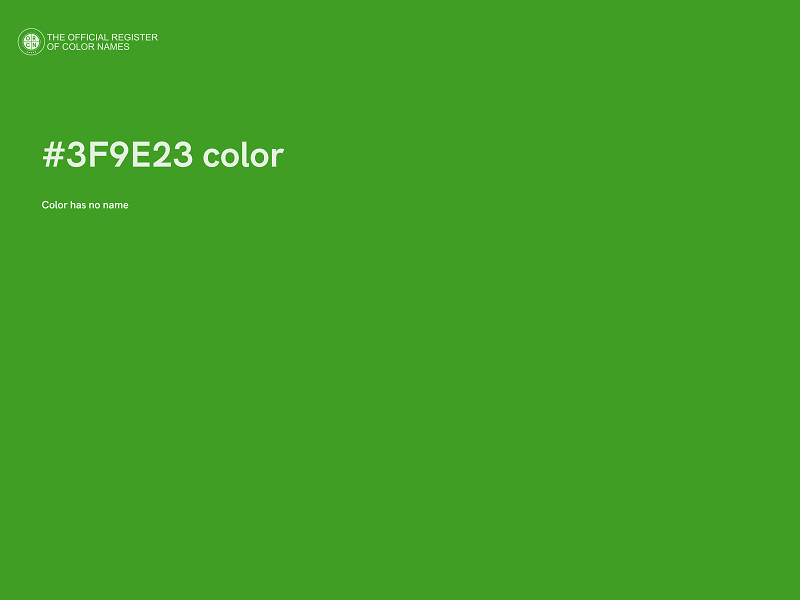 #3F9E23 color image