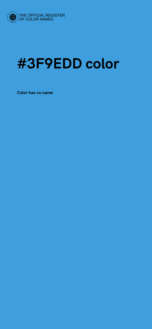 #3F9EDD color image