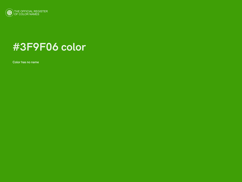 #3F9F06 color image